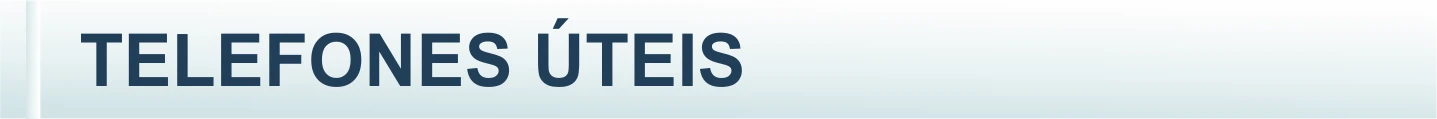 Telefones Úteis