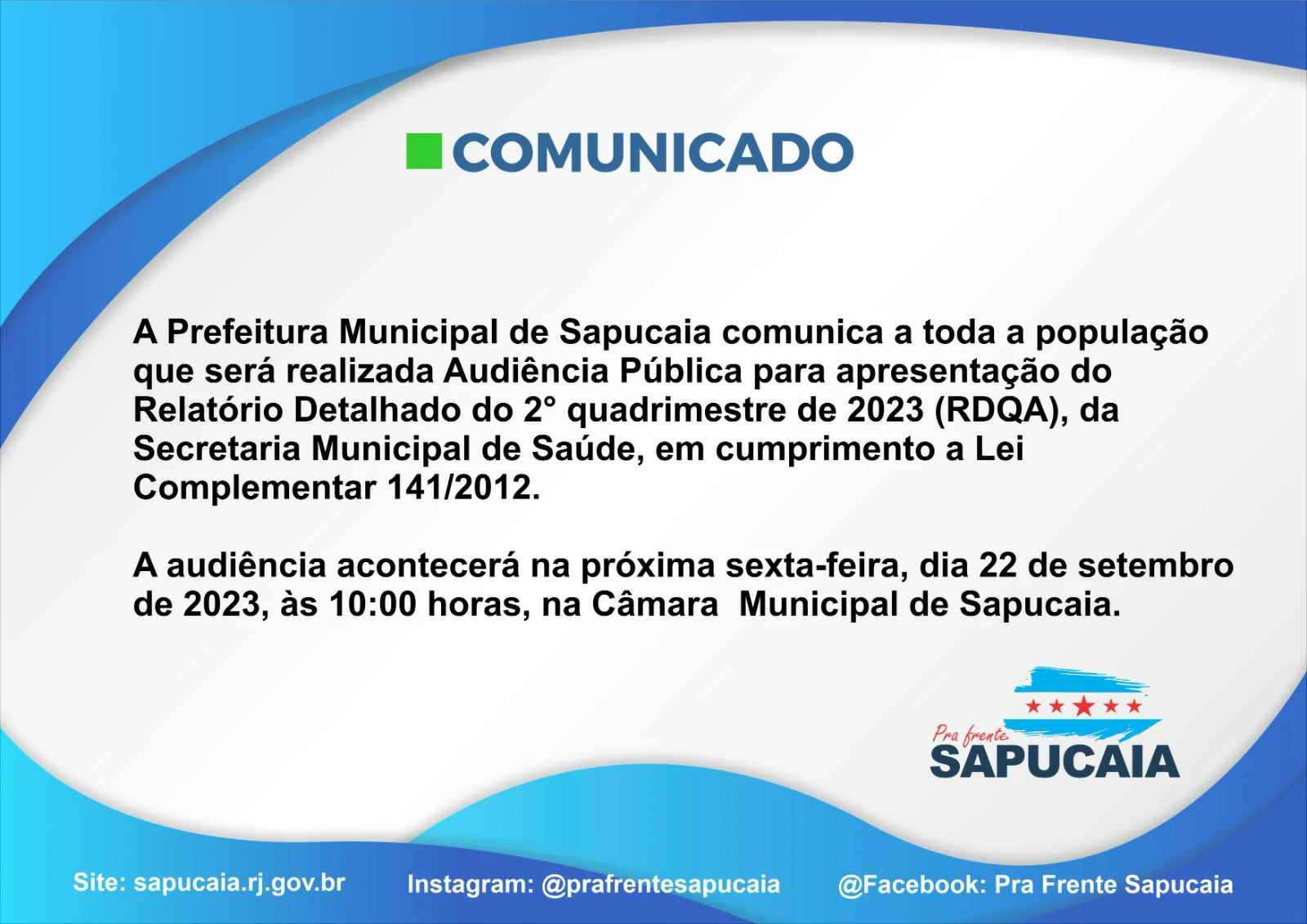 Relatório Detalhado do 2º quadrimestre de 2023 RDQA